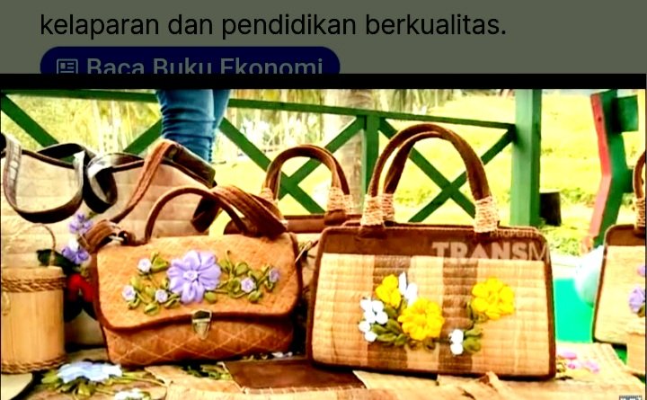Produk Tas Berkualias Ekspor, dari Batang Pisang