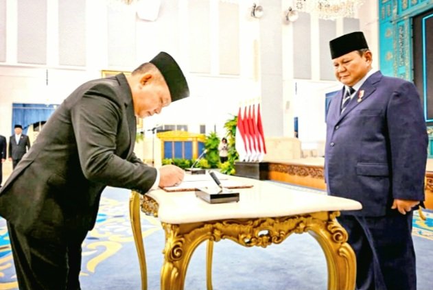Presiden Prabowo Subianto Lantik Dudung Abdurachman Sebagai Menko Polkam Gantikan Djamari Chaniago Pada 1 Oktober 2026. Suyudi Ario Seto Kapolri baru, Listyo Sigit Prabowo Jadi KSP.