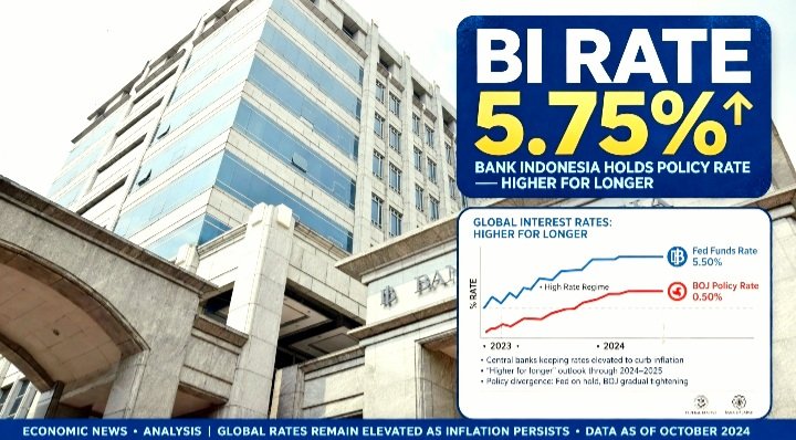 Screenshot_20261002-183659_WhatsApp Bank Indonesia Tegaskan Stabilitas Ekonomi Prioritas di Tengah Suku Bunga Global Higher For Longer. BI Rate 5,75 Persen Dipertahankan Hadapi Kenaikan The Fed & BoJ.