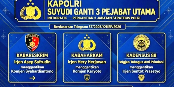 Kapolri Suyudi Ario Seto Ganti Kabareskrim, Kabaharkam Hingga Kadensus 88. Irjen Asep Safrudin Jadi Kabareskrim Baru.