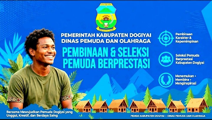 Pemkab Dogiyai Gelar Pembinaan dan Seleksi Pemuda Berprestasi di Nabire Untuk Jaring Talenta Muda Dari 10 Distrik, Siapkan Duta ke Tingkat Provinsi.