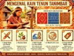 Mengenal Kain Tenun Tanimbar, Warisan Budaya Kepulauan Tanimbar Maluku. Dibuat Manual Dengan Pewarna Alami, Motif Filosofi Laut dan Leluhur, Harga Hingga Jutaan.