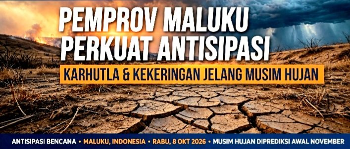 Pemprov Maluku Perkuat Antisipasi Karhutla dan Kekeringan Meski Hadapi Prakiraan Musim Hujan Yang Tidak Merata.