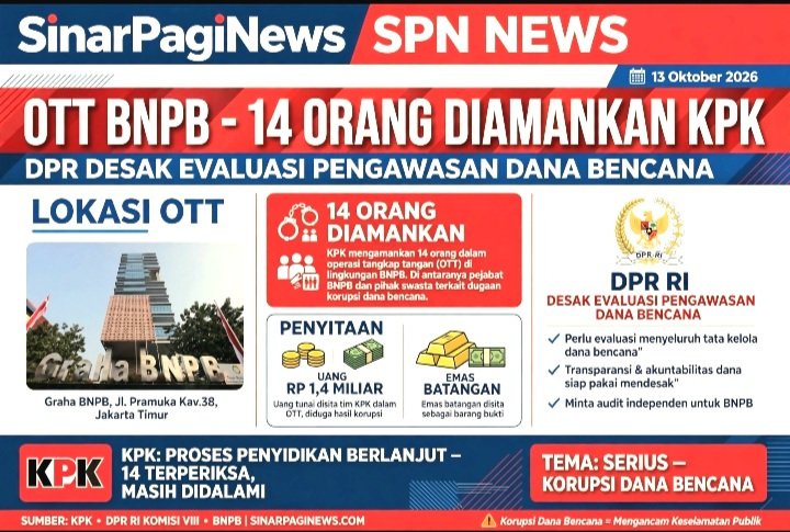 Screenshot_20261014-161442_WhatsApp KPK OTT 14 Orang di BNPB Termasuk Sestama Rustian Terkait Dugaan Korupsi Dana Siap Pakai. DPR Komisi VIII Desak Evaluasi Total Pengawasan Dana Bencana. Barang Bukti Rp 1,4M.