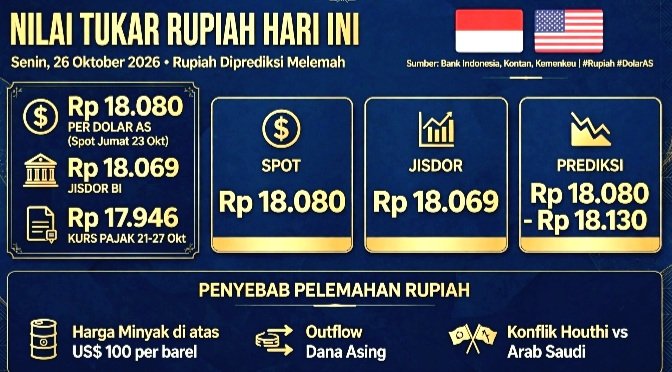 Screenshot_20261026-095633_WhatsApp Nilai Tukar Rupiah Terhadap Dolar AS Hari Ini Senin 26 Oktober 2026, Rupiah Diprediksi Melemah ke Rp 18.130