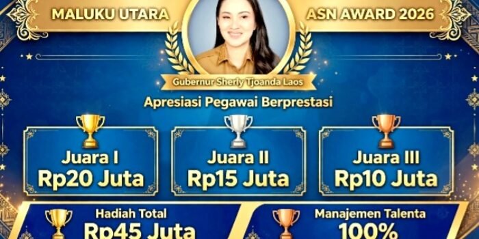 Maluku Utara ASN Award 2026. Gubernur Sherly Siapkan Apresiasi Bagi Pegawai Berprestasi.