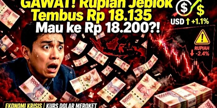Rupiah melemah ke Rp18.135 per dolar AS, Selasa 27 Oktober 2026. Rentang hari in Rp18.080-Rp18.200.