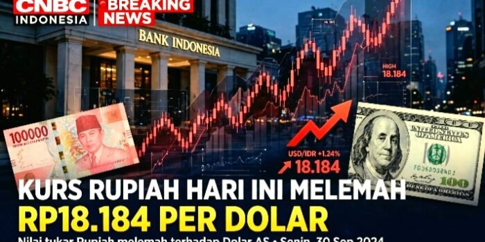 Kurs Rupiah Hari Ini Kamis 29 Okt 2026 Melemah ke Rp18.184 per Dolar AS. Diprediksi Rp18.100-18.250. Penyebab The Fed, MSCI dan Kebutuhan Valas Korporasi.