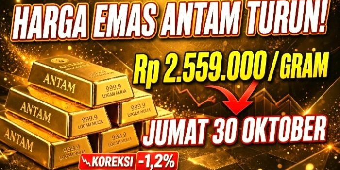 Kenapa Emas Antam Turun Hari Ini, Efek The Fed Menahan Suku Bunga dan Rupiah Menguat ke Rp 18.137.